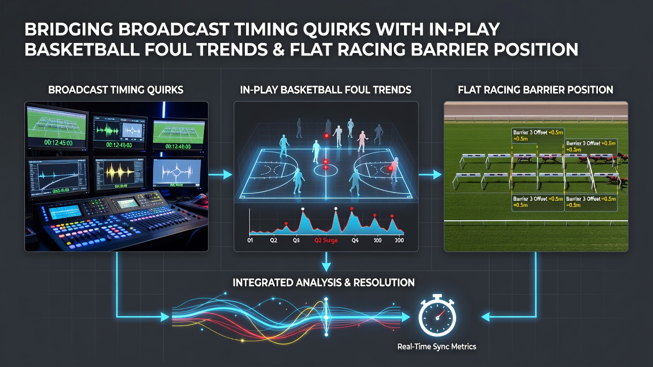 Data overlay showing foul trend graphs merged with racing barrier position charts