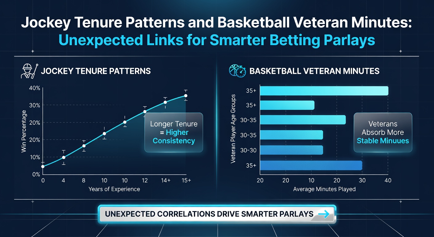 Jockey and basketball player data visualization showing tenure and minutes trends