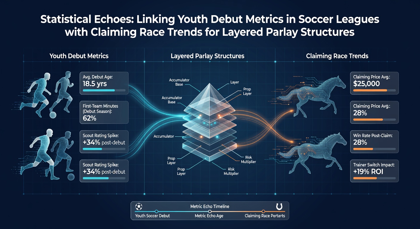 Youth soccer players making debut appearances alongside thoroughbreds entering claiming races, illustrating statistical connections for betting analysis