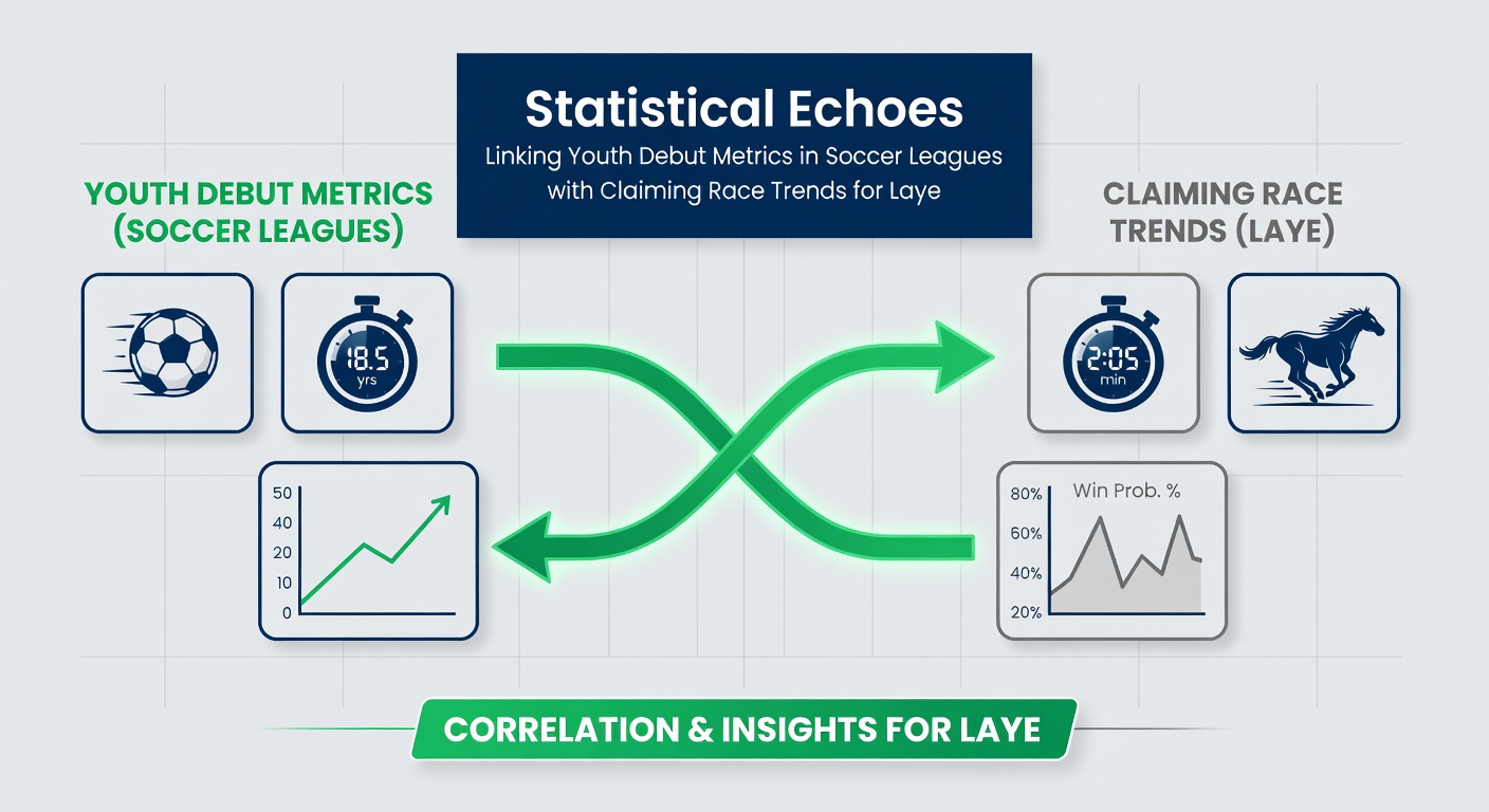 Data charts comparing soccer youth debut statistics with horse racing claiming race outcomes used in parlay modeling